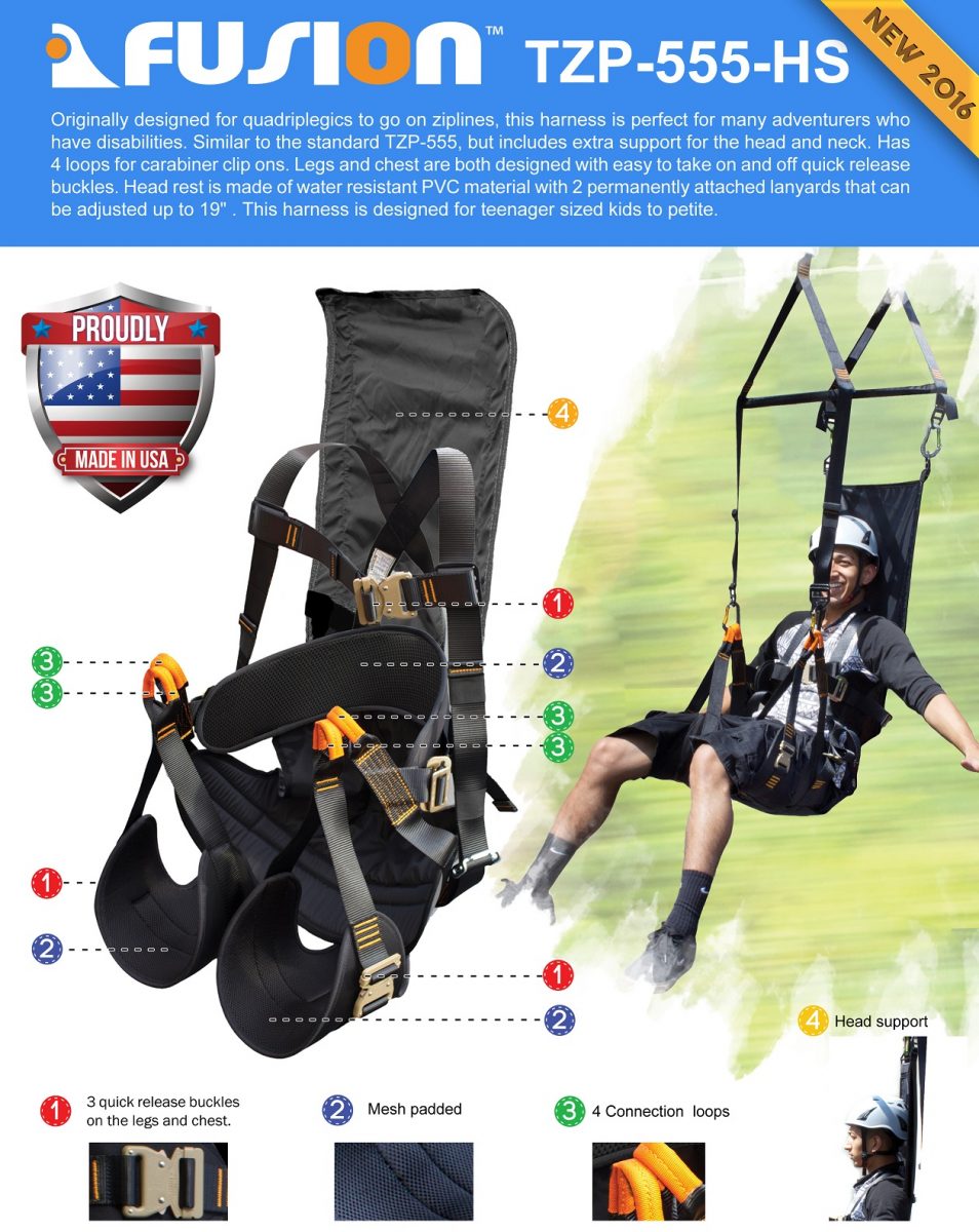 Roar Deluxe Full Body Zip Line Harness Zip Lines Canada Zipline